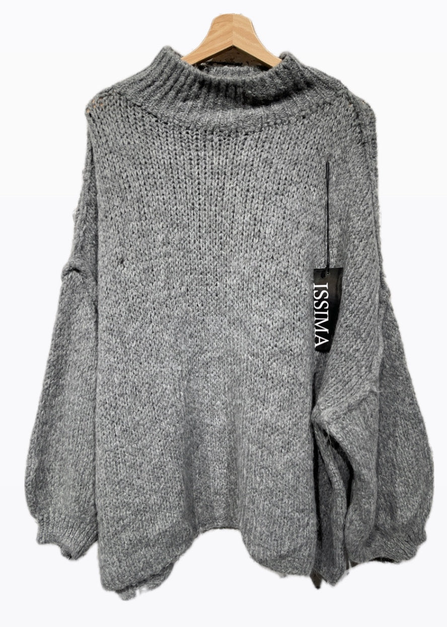 Strickpulli mit Ballonärmel