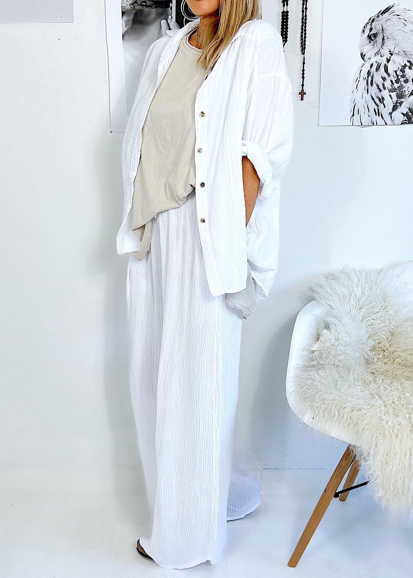 Musselin Bluse