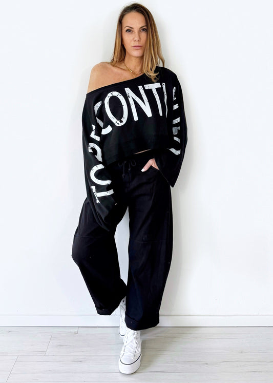 Kurzer off shoulder Sweater