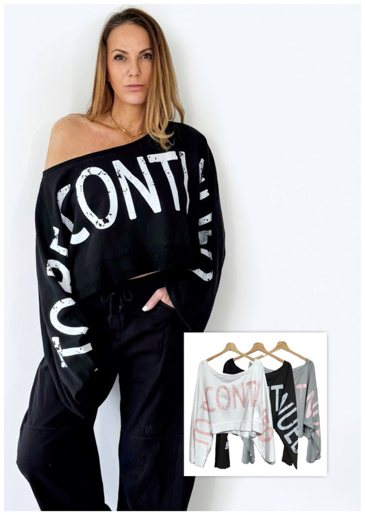 Kurzer off shoulder Sweater