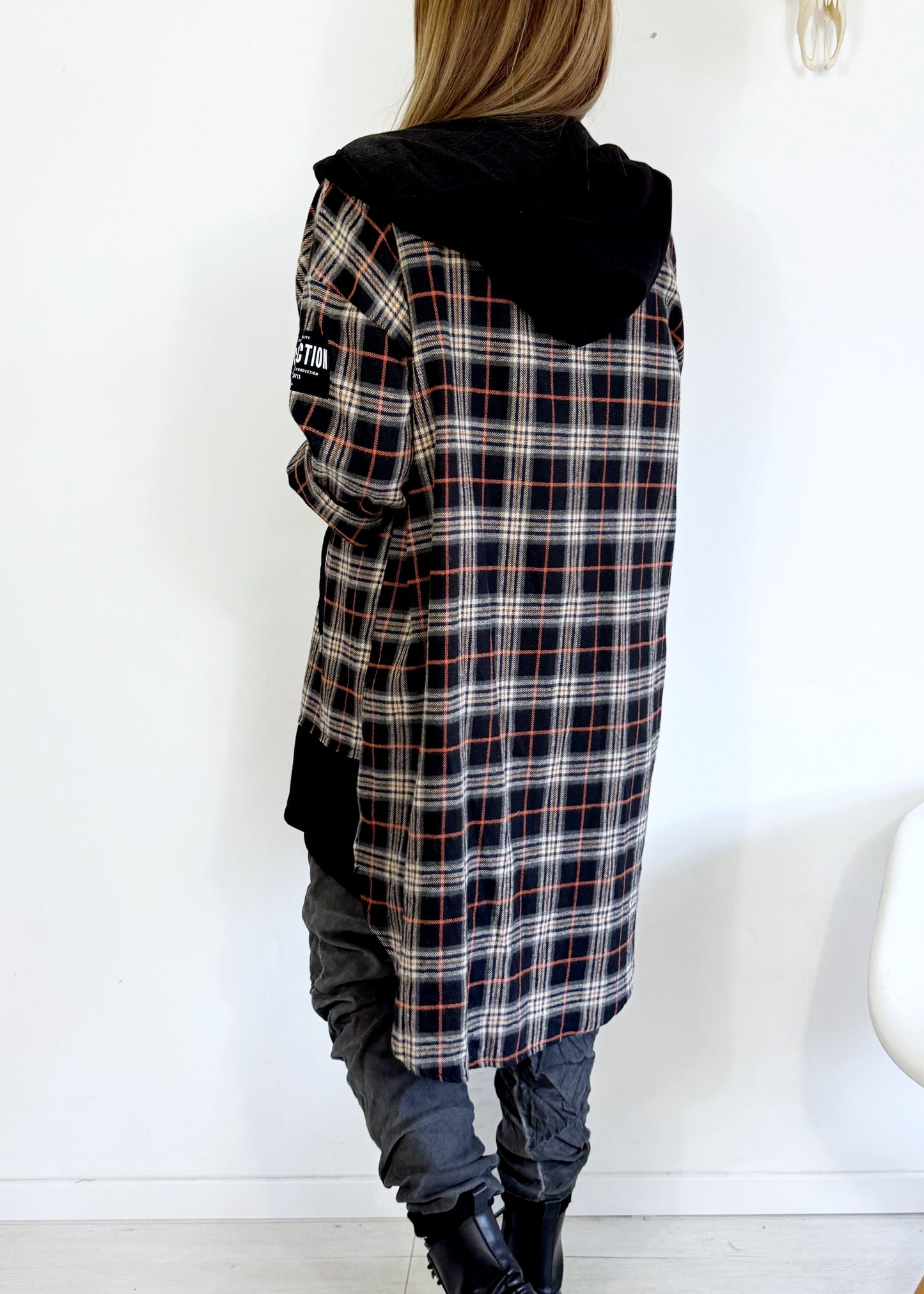 Langes Holzfäller Hemd mit Kapuze