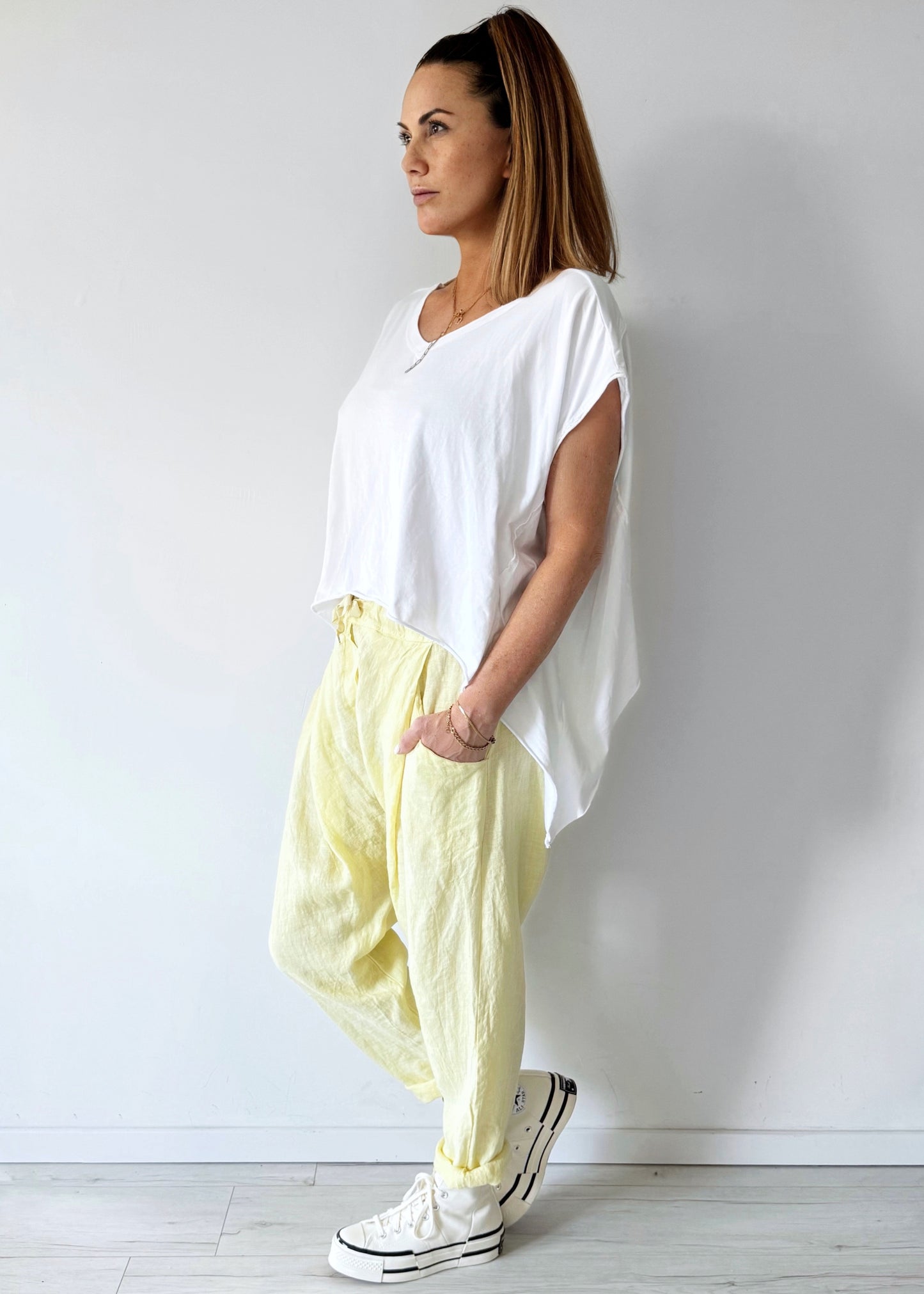 Flowbox Crop Shirt - Oversize