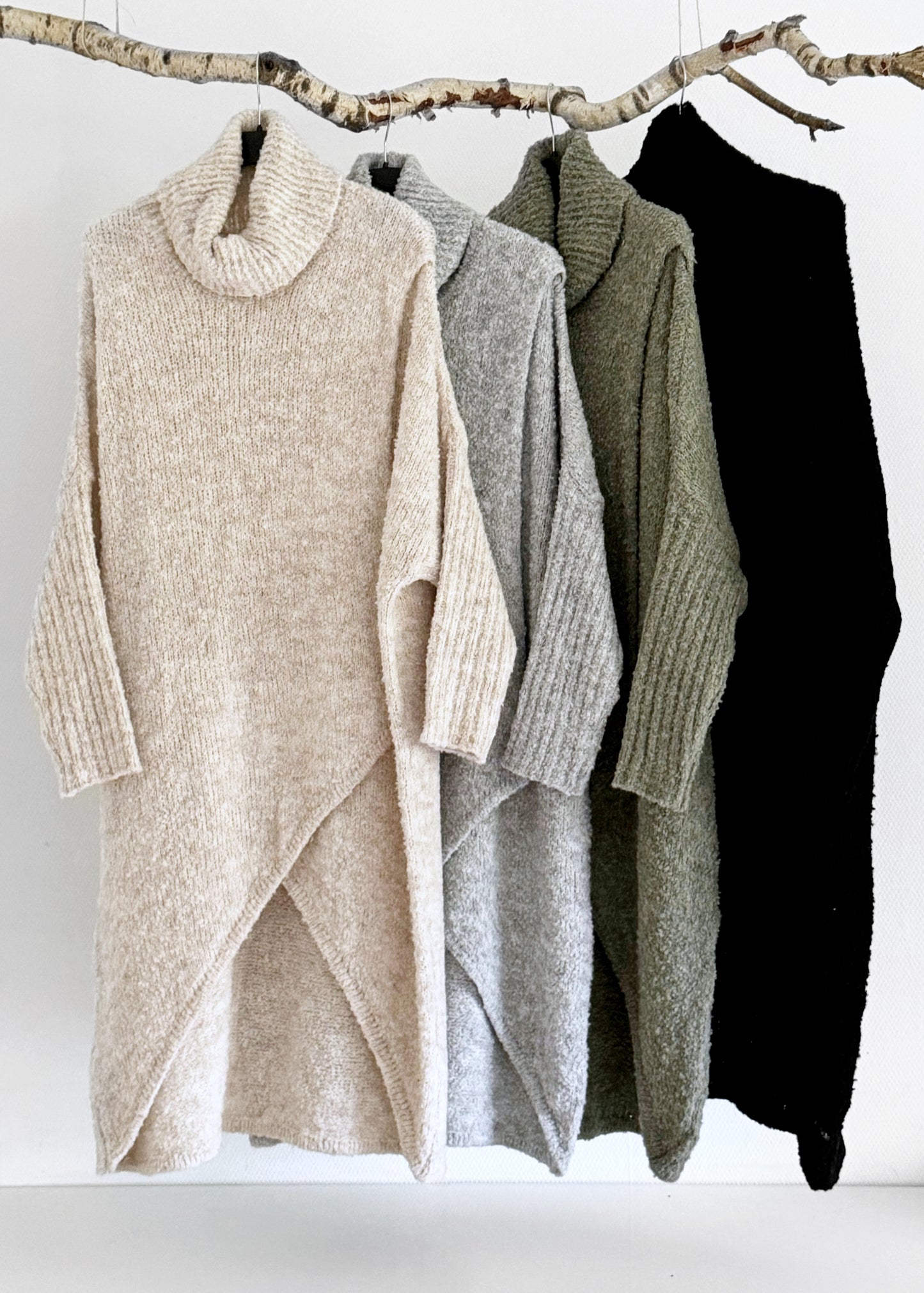 langer Boucle Pullover - OVERSIZE