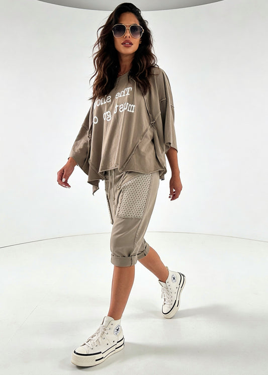 Batwing Oversize Statment Shirt