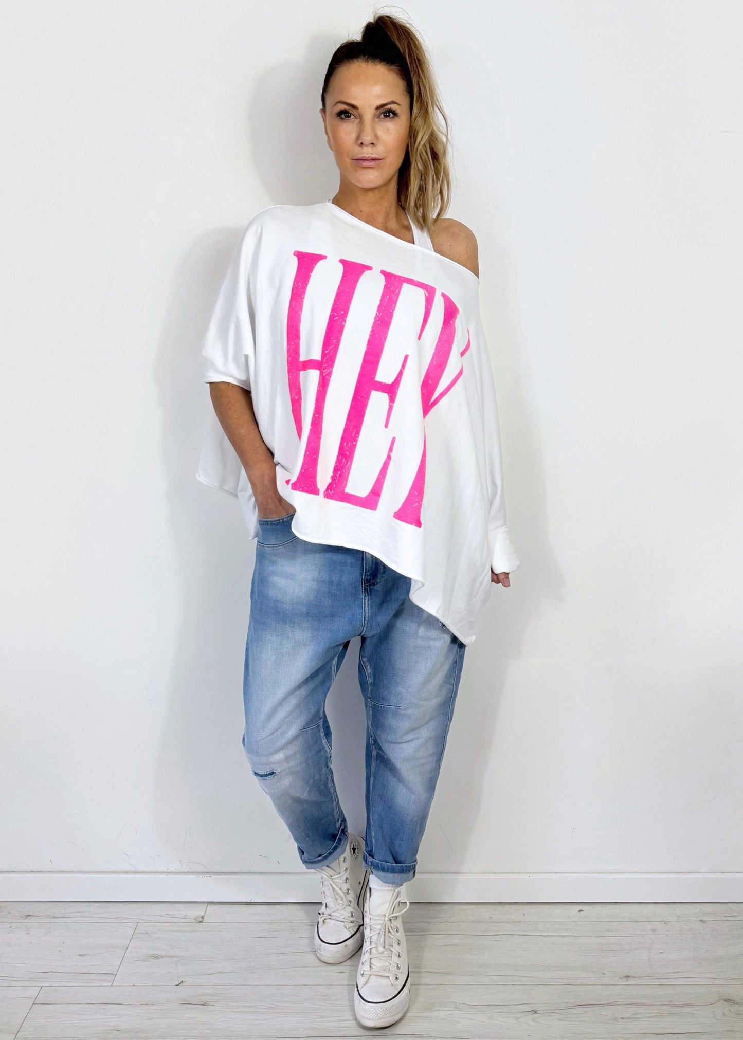 Oversize Sweater - HEY YOU