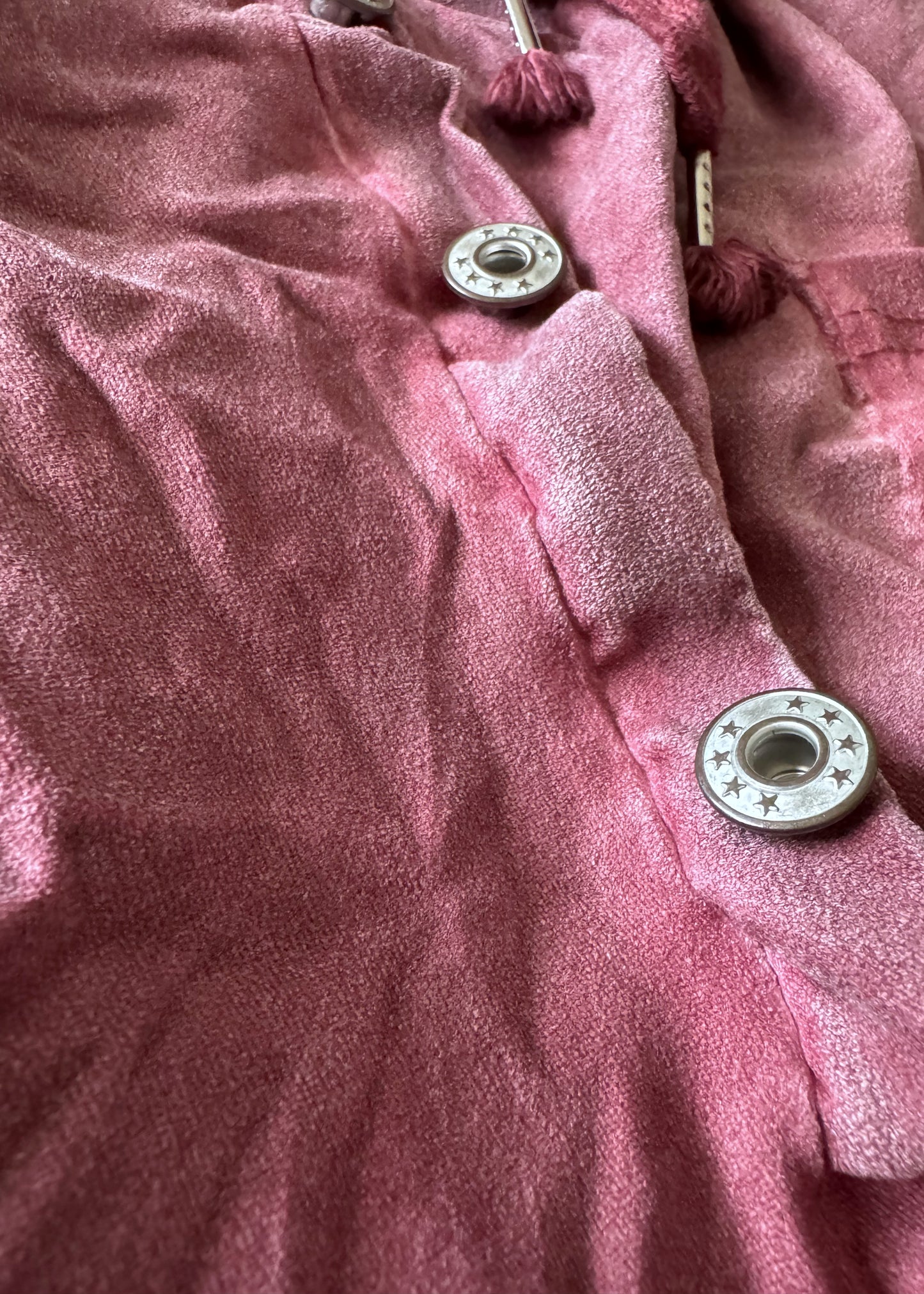 Baggy aus Wildlederimitat