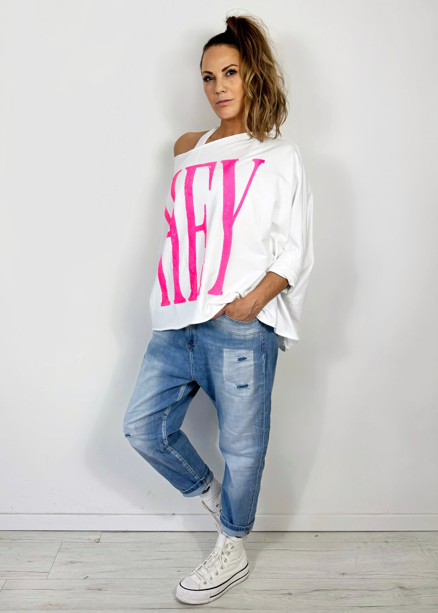 Oversize Sweater - HEY YOU