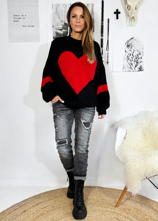 Pullover mit Ballonärmel - cuore