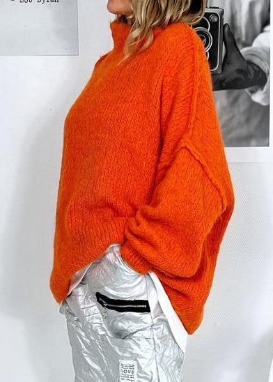 Strickpulli mit Ballonärmel