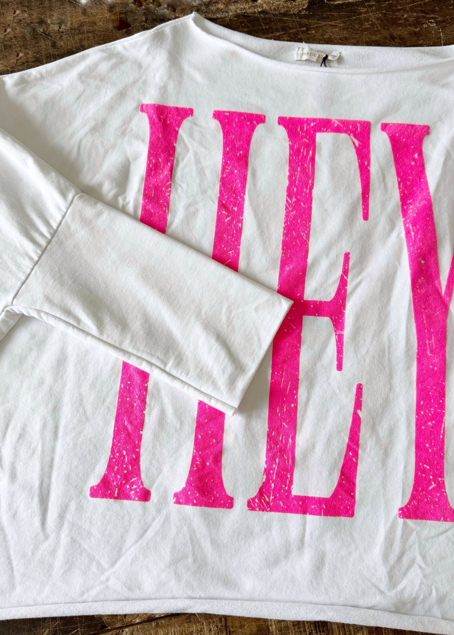 Oversize Sweater - HEY YOU