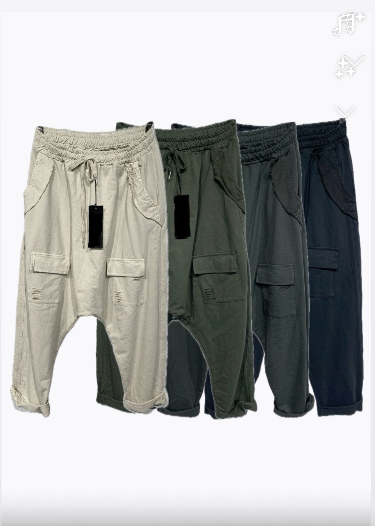 Tiefe Baggy (Jogger)