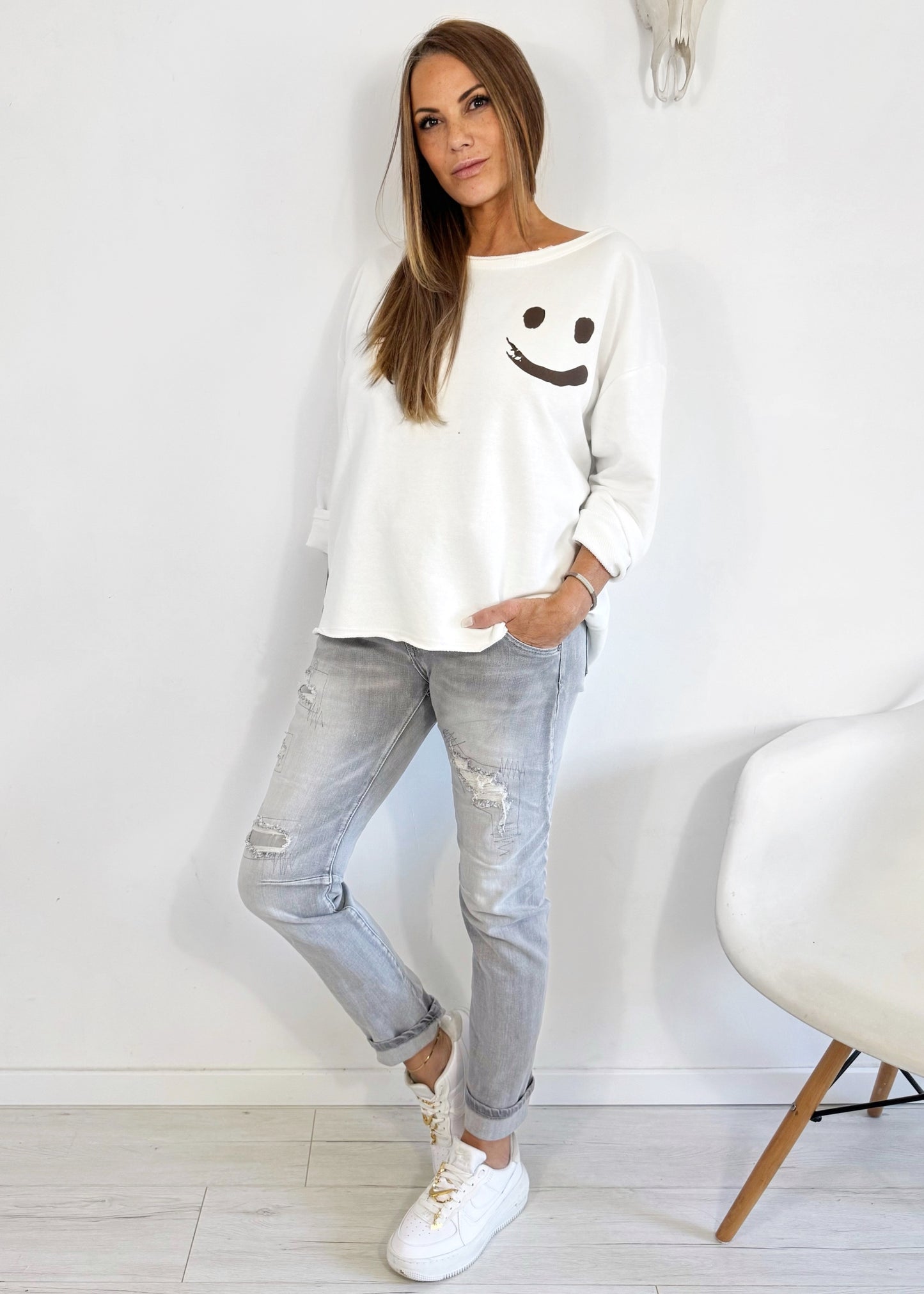 Oversize Sweater - Smiley
