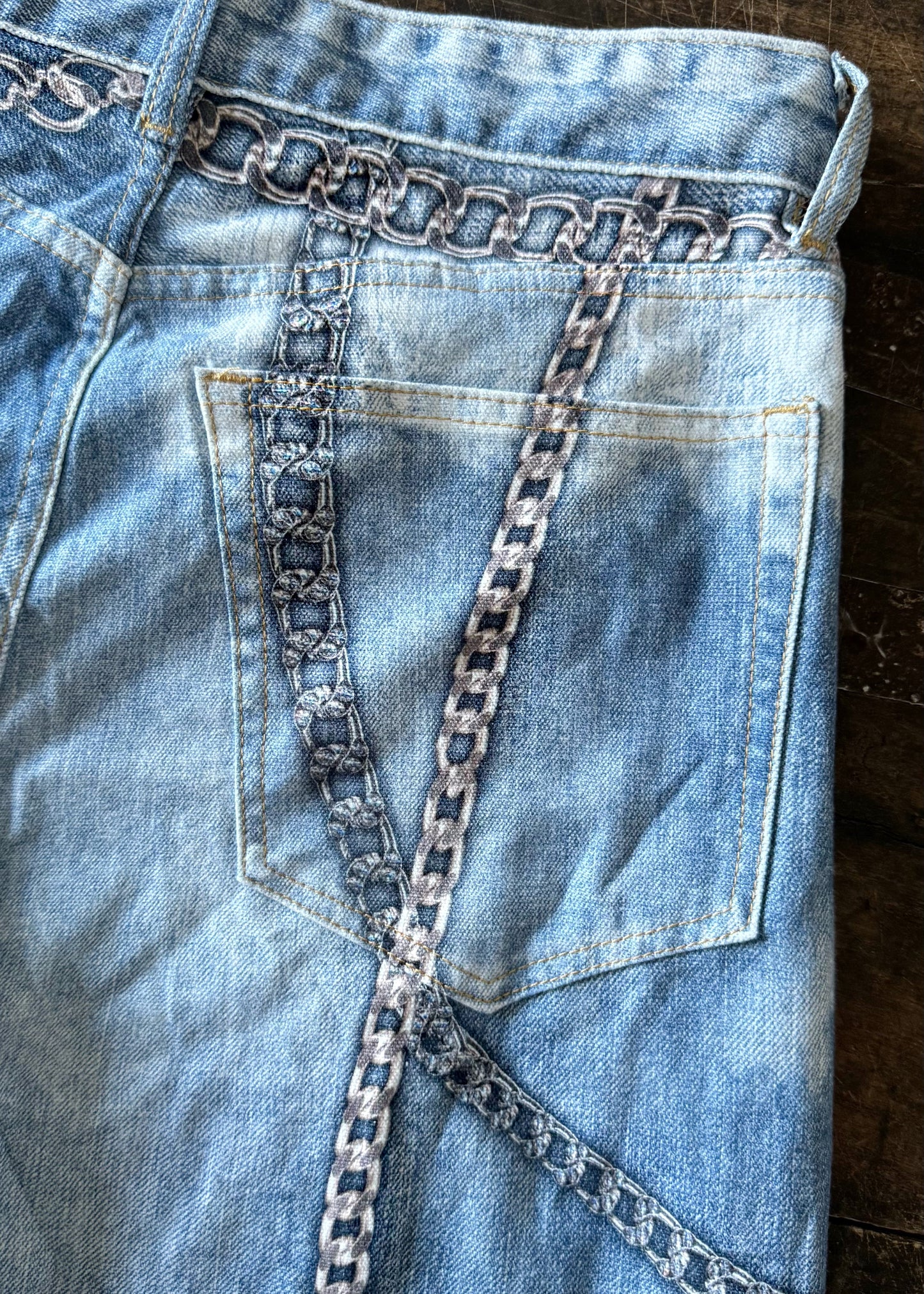 Lange wide leg Jeans