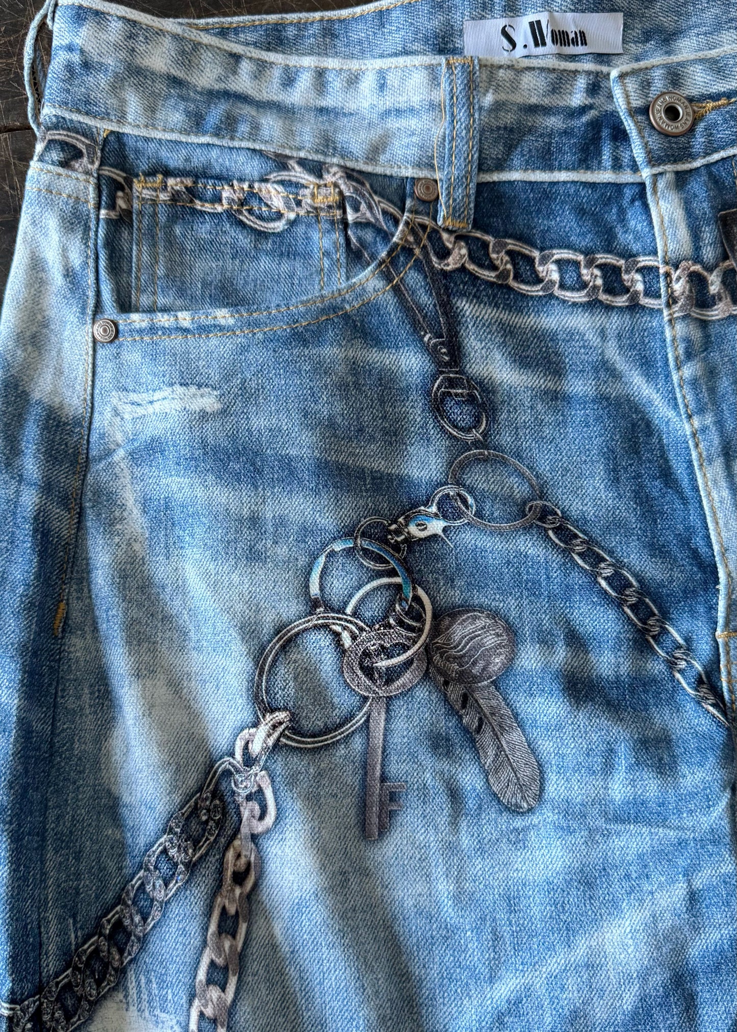 Lange wide leg Jeans