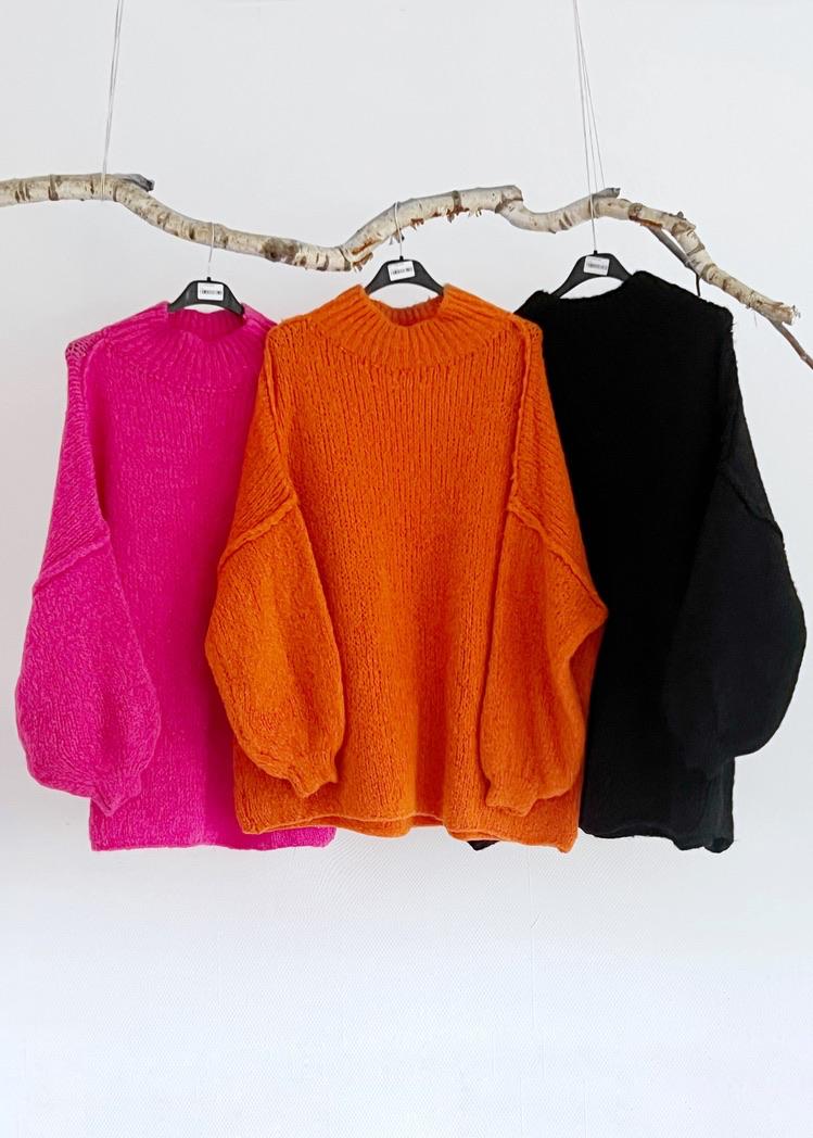 Strickpulli mit Ballonärmel