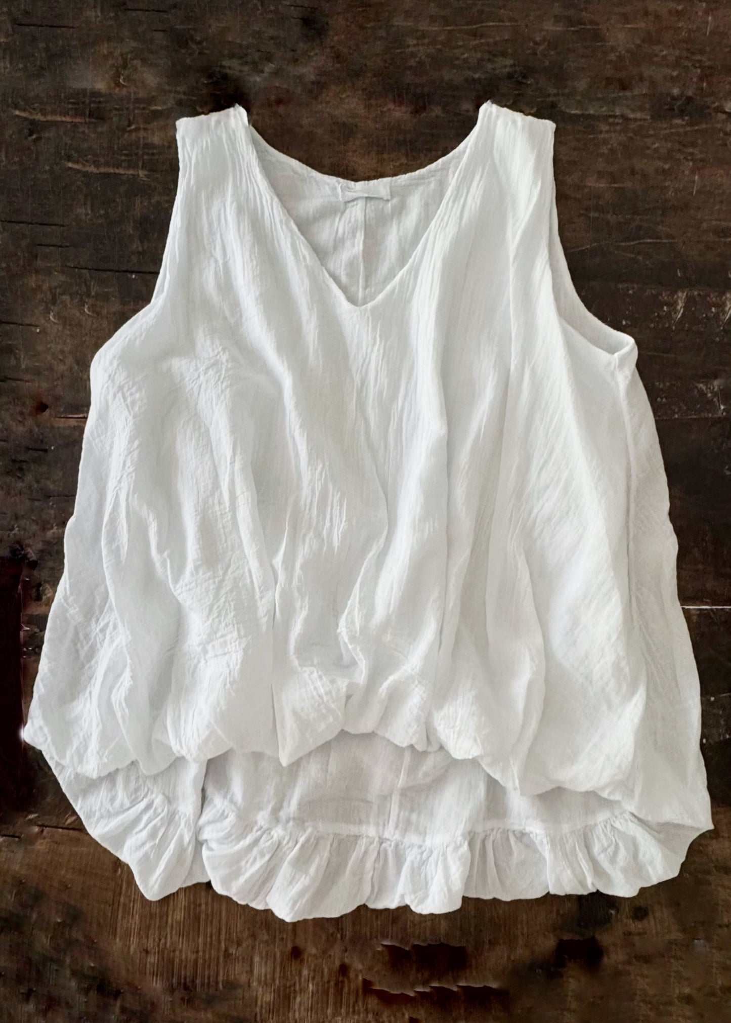 Luftiges Ballon-Top in Muslin-Optik