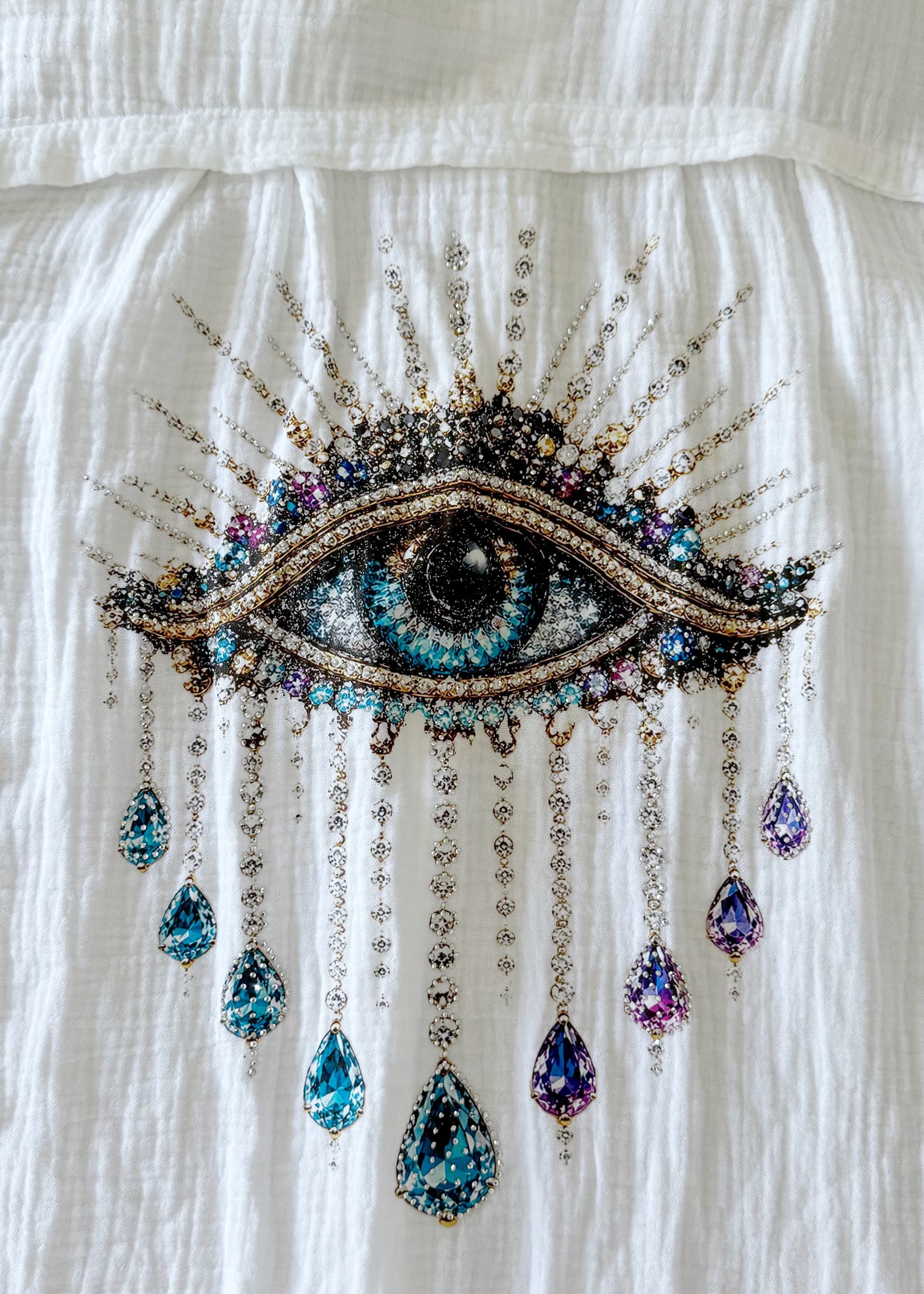 Mystic Eye Musselin Hemdkleid
