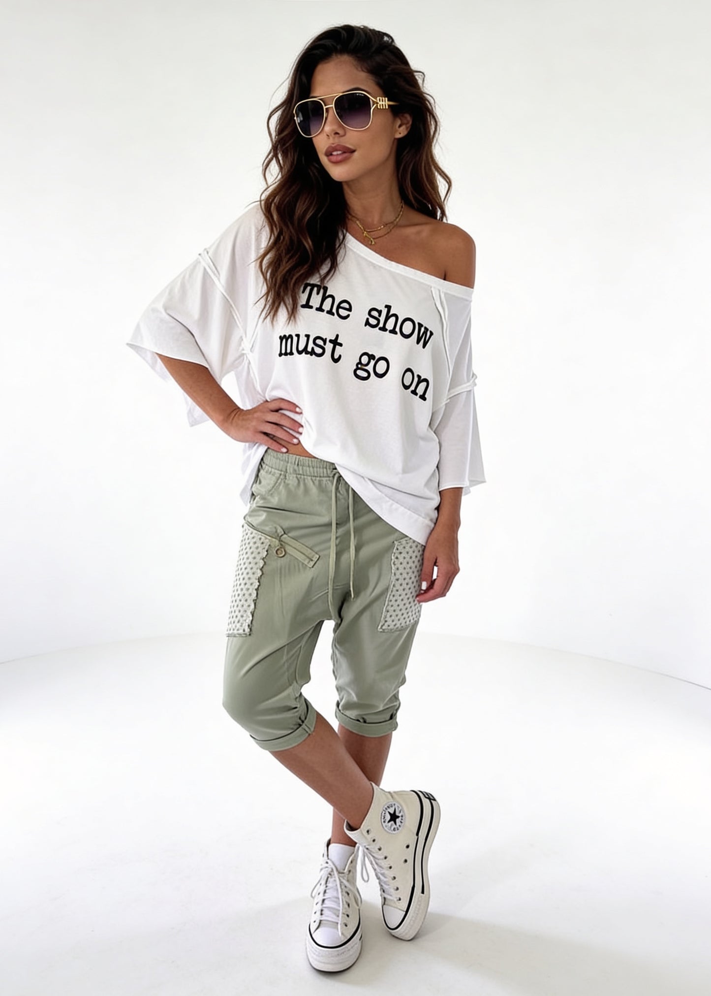 Kurze Baggy im Utility-Styl