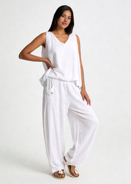 Luftiges Ballon-Top in Muslin-Optik