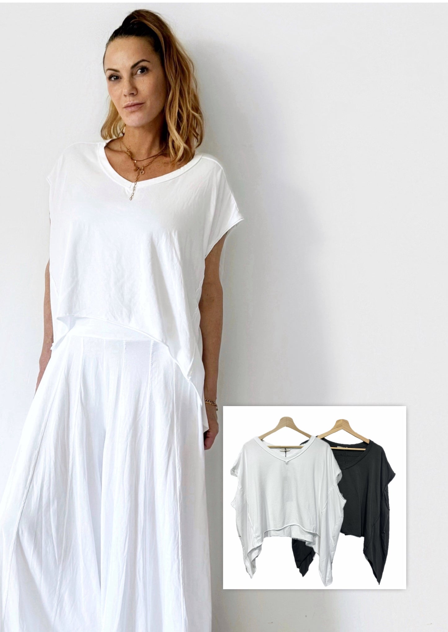 Flowbox Crop Shirt - Oversize