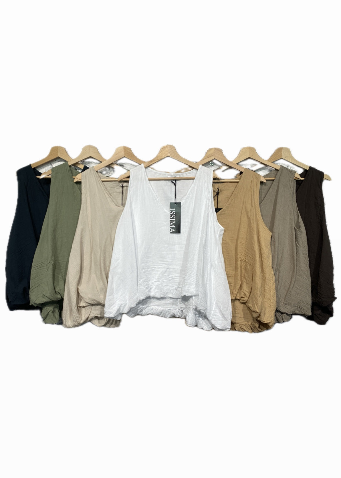 Luftiges Ballon-Top in Muslin-Optik